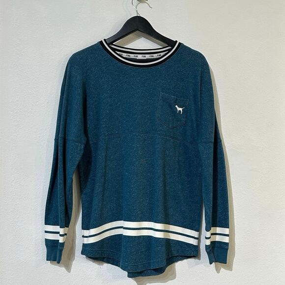 PINK Sweaters - PINK Fleece Oversized Crewneck